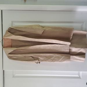 Vintage dress with jacket. Light peach color. All hand made. No tags or size.
